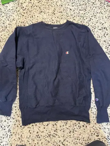 champion 리버스 위브 90s 네이비 자수 택 USA제