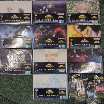 나의 히어로 아카데미아 캔버스풍 보드 전 10종 세트 + 덤