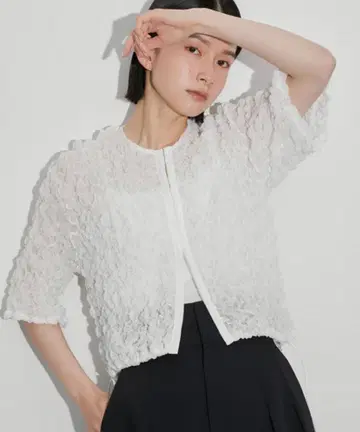 [ 미사용 새상품 ] ADAM ET ROPE 시어 가디건