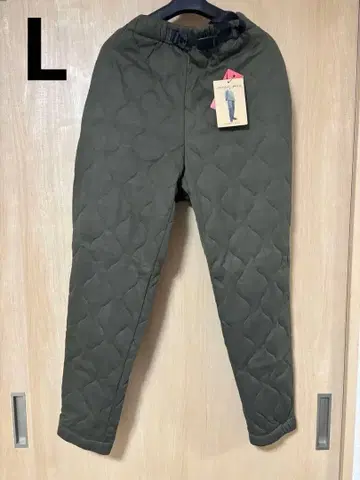 [ 새상품 완판템 ] 워크맨 퀼트 포켓 팬츠 카키 L 사이즈