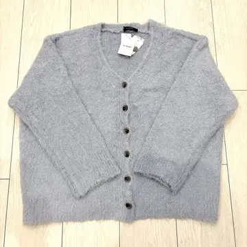 미사용 새상품 w closet 색스 니트 기모 V넥 가디건