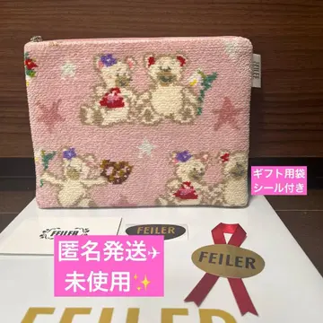 FEIlLER 리베 & 릴리아 플랫 파우치 핑크 페이러