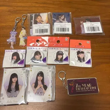 노기자카46 아크릴 스탠드 캔뱃지 키링 사이토 아스카 니시노 나나세