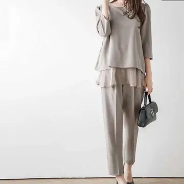 La-gemme 그레이 수트 셋업 M 사이즈