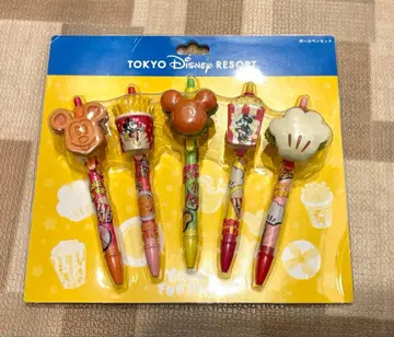 도쿄 디즈니 리조트 볼펜 5개 세트 파크 푸드 미개봉 새상품