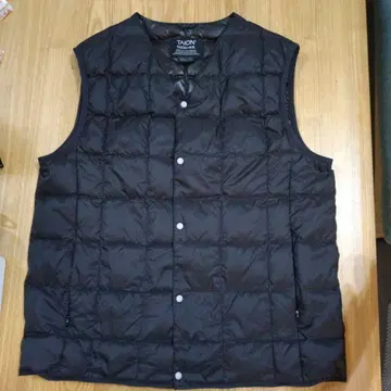 TAION 블랙 다운 베스트 M