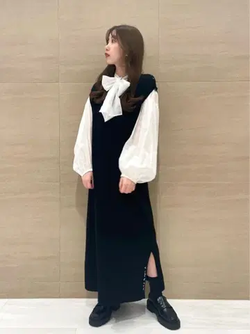 agnes b 니트 롱 원피스