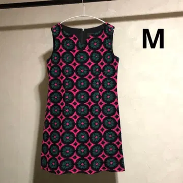 ANNA SUI 미국산 올 패턴 슬리브리스 원피스