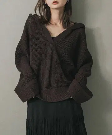 [ 미사용 택 포함 ] 메쉬 후디 스웨터 sense of place