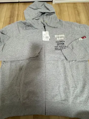 울트라맨 아비렉스 그레이 후드티