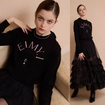 EIMY ISTOIRE EIMY 니트 풀오버 BLACK