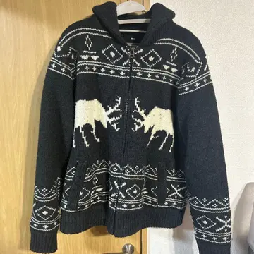 SCHOTT BROS. 루돌프 무늬 터틀넥 스웨터 XL