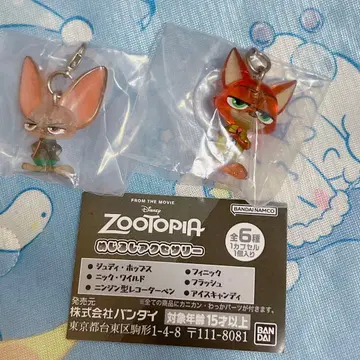 주토피아 메지루시 액세서리 닉 피닉 2세트