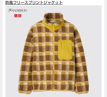 UNIQLO JW ANDERSON 방풍 플리스 프린트 자켓
