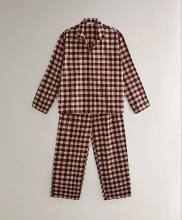 새상품 ZARAHOME 파자마 룸웨어 세트 오가닉 코튼 신상