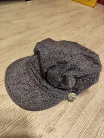 브라운 타비 샴브레이 워크캡 고마시오