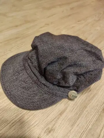 브라운 타비 샴브레이 워크캡 고마시오