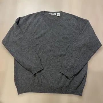 구제 의류 빈티지 100% 캐시미어 니트 BRAEMAR 그레이 V넥