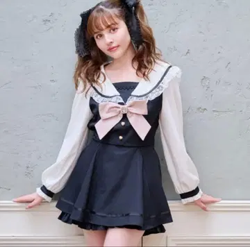 LIZLISA 세일러 카라 셋업