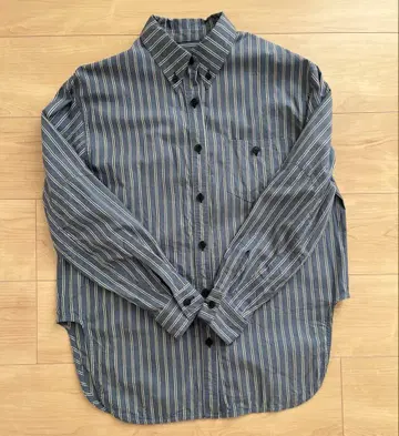 NOKCHA button down mannish stripe shirt