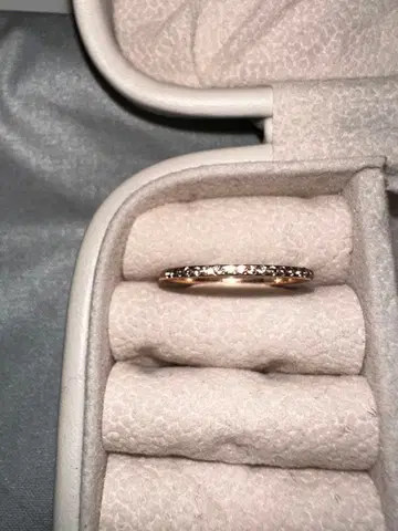 골드 크리스탈 스톤 반지