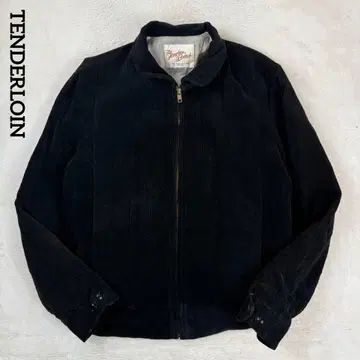 TENDERLOIN 텐더 로인 코듀로이 집업 자켓 블랙