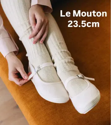 새상품 Le Mouton Sweet 23.5 메리노울 크림