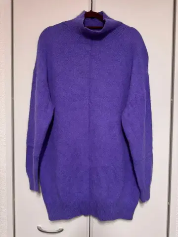 BEAUTY&YOUTH 퍼플 터틀넥 스웨터