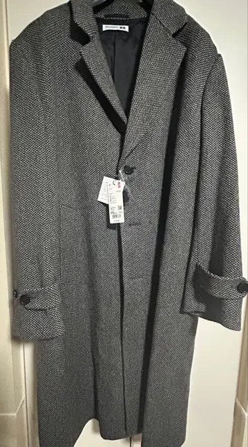 [ 새상품 ] 유니클로 JW ANDERSON 체스터 코트 트위드 XXL