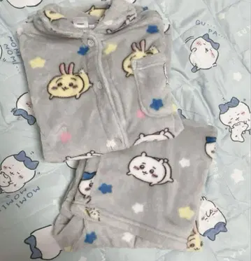 치이카와 시마무라 파자마 룸웨어 겨울용 그레이 복슬복슬 초기