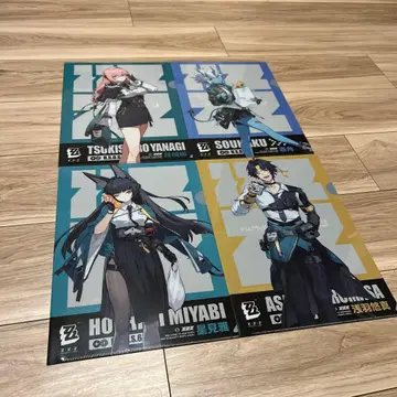 젠레스 존 제로 젠 제로 훼미리마트 클리어 파일 세트 A4 사이즈