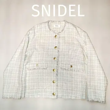 미들 트위드 자켓/SNIDEL