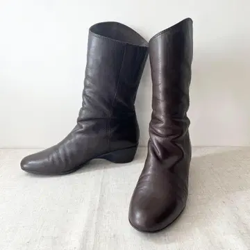 새상품급 fitfit 롱 부츠 미들 부츠 웨지솔 외반모지 넓은 발볼