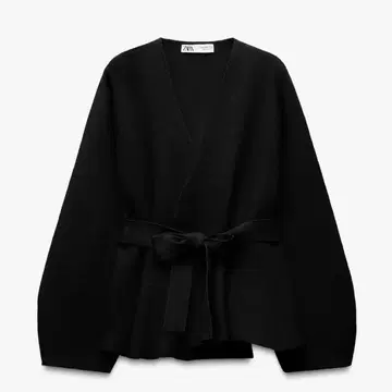 ZARA 패드 숄더 벨트 블레이저 블랙