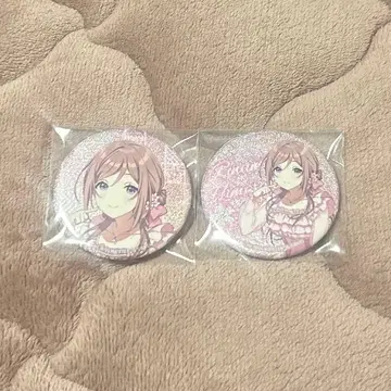 학원 아이돌 마스터 히메사키 리나 사쿠라 이로 시부야 HMV 캔뱃지 2종