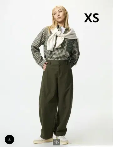 유니클로 저지 배럴 레그 팬츠 XS