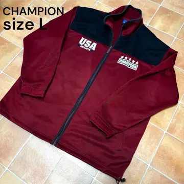 CHAMPION USA 로고 트랙 자켓 사이즈 L