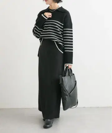 SUM1 STYLE 카라 부착 니트