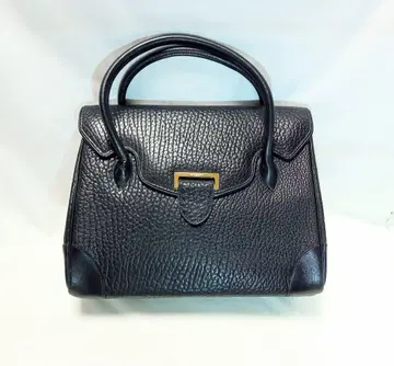 블랙 천연 가죽 비즈니스 백 골드 금장 장식 GEORGES RECH A4