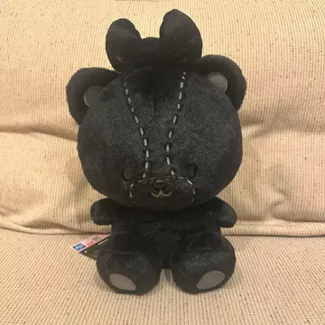 타이니 참 봉제 인형 블랙 TINYCHUM 택 포함 새상품 스티치