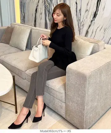 [ 오카베 아유미 씨 콜라보 ] 슬림 스트레이트 데님