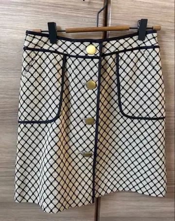 ROPE 다이아몬드 패턴 미니 스커트