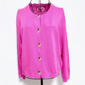 Rose Tiara 로즈 티아라 핑크 가디건 LL XL