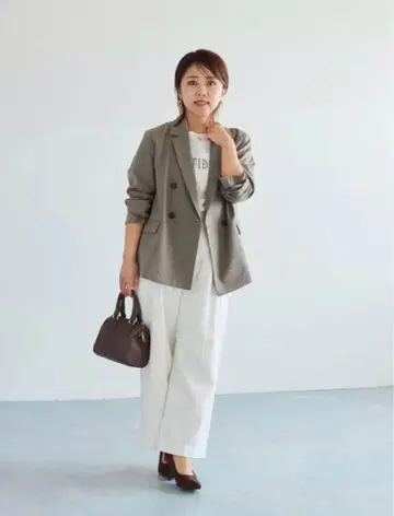 코히나 cohina 더블 버튼 라이트 자켓