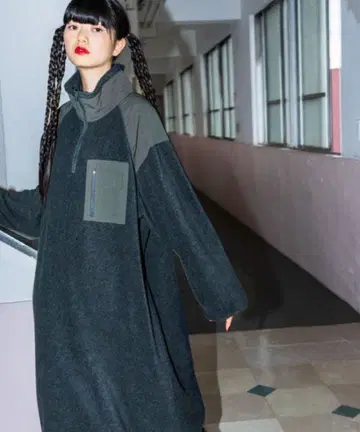 니코앤드 플리스 밀리터리 맥시 원피스