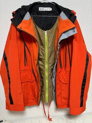 구제 의류 HIGH GATE 나일론 자켓 후드 부착