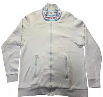 S.REIMON 맨투맨 지퍼 자켓 화이트 suzuki