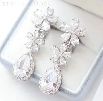 STELLA BRIDAL 큐빅 지르코니아 귀찌 이터니티 플라워