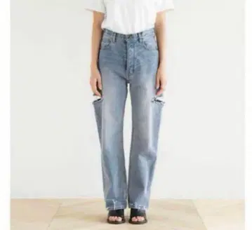 SeaRoomlynn 사이드컷 버튼 플라이 데님