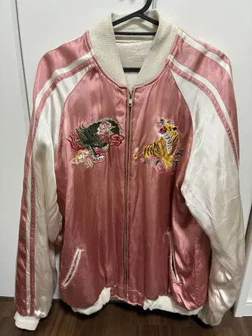 스카잔 핑크 아이보리 자수